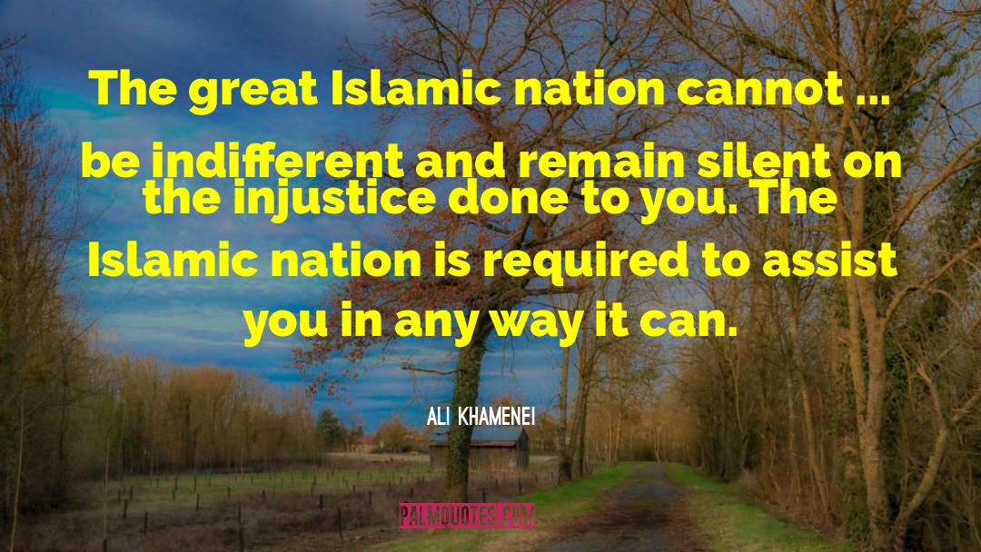 Assist quotes by Ali Khamenei