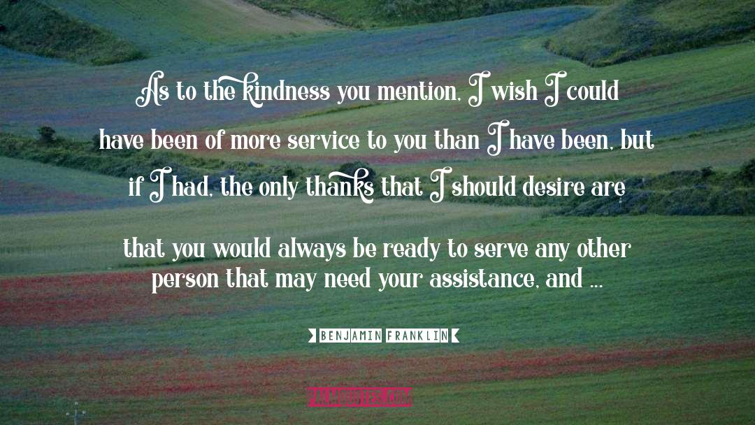 Assistance quotes by Benjamin Franklin