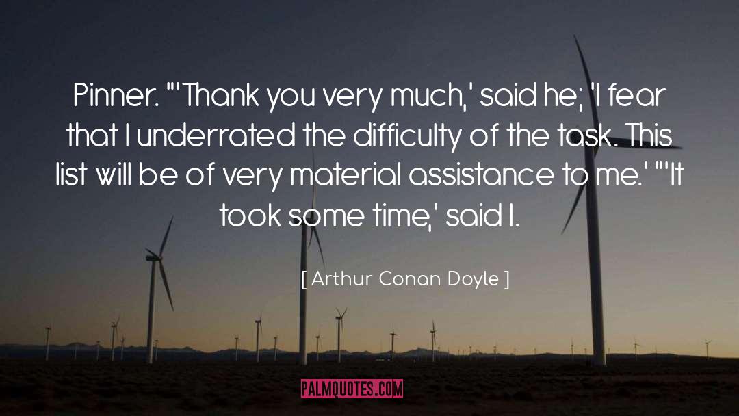 Assistance quotes by Arthur Conan Doyle