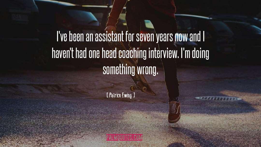 Assistant quotes by Patrick Ewing