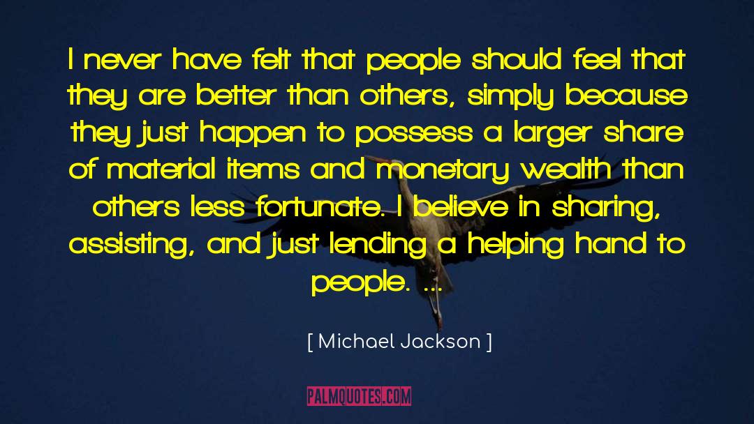 Assisting quotes by Michael Jackson