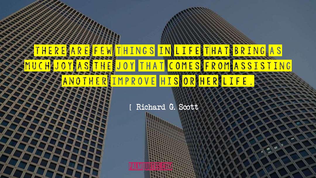 Assisting quotes by Richard G. Scott