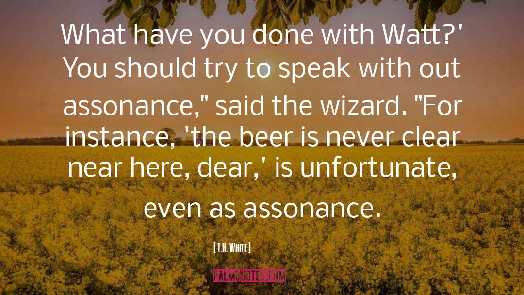 Assonance quotes by T.H. White