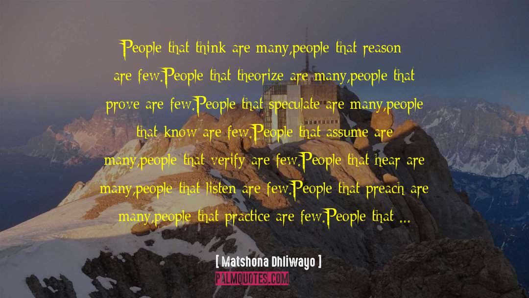 Assume Nothing quotes by Matshona Dhliwayo