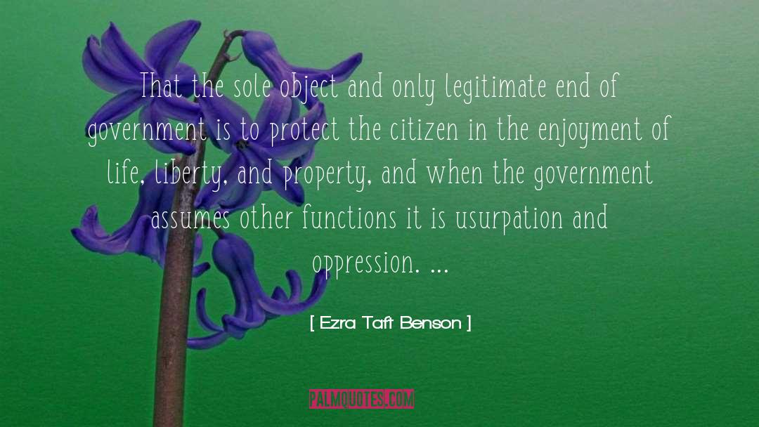 Assumes quotes by Ezra Taft Benson