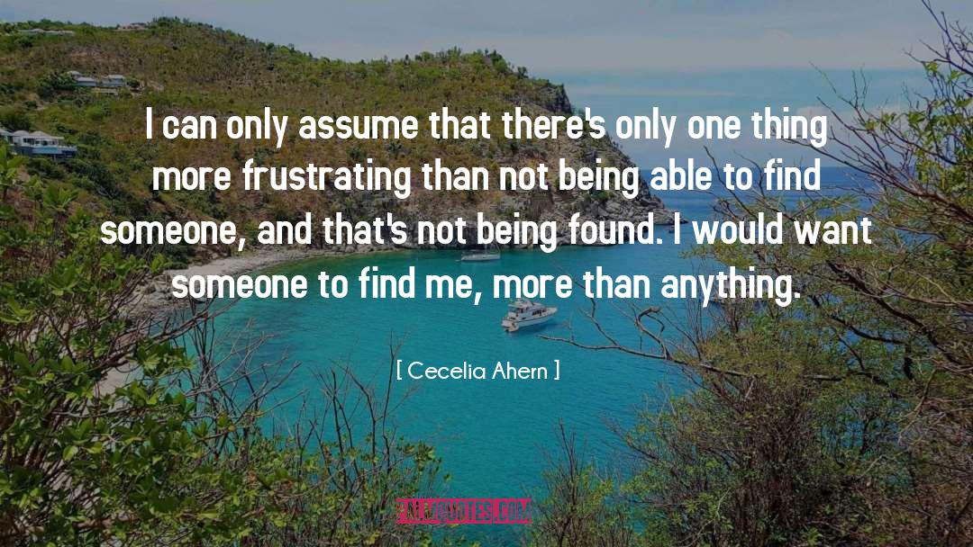 Assuming quotes by Cecelia Ahern