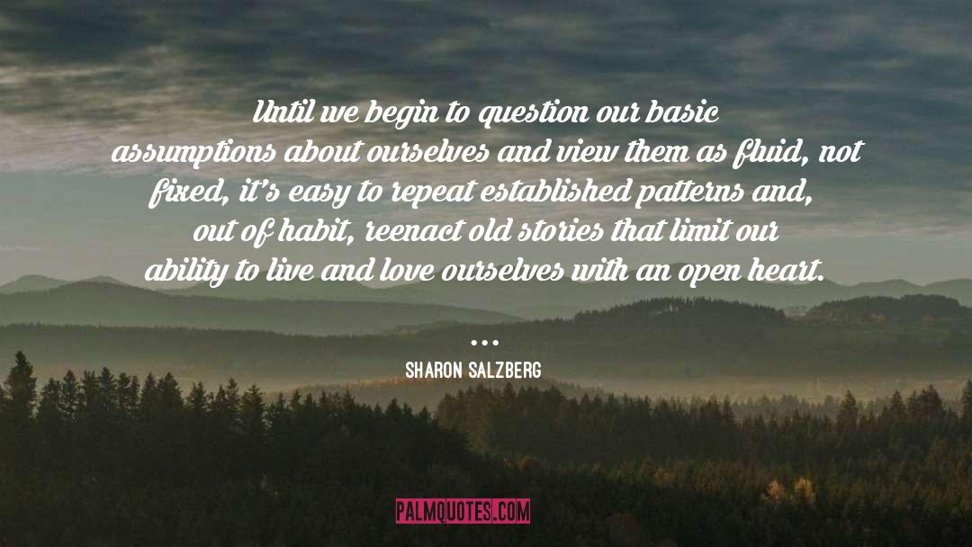 Assumptions quotes by Sharon Salzberg