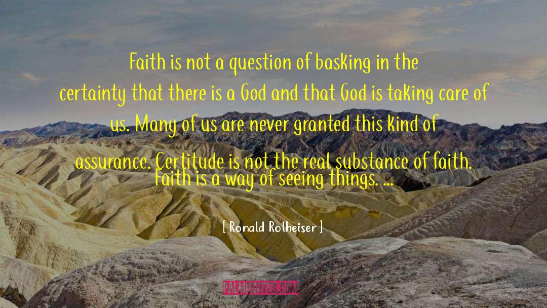 Assurance quotes by Ronald Rolheiser