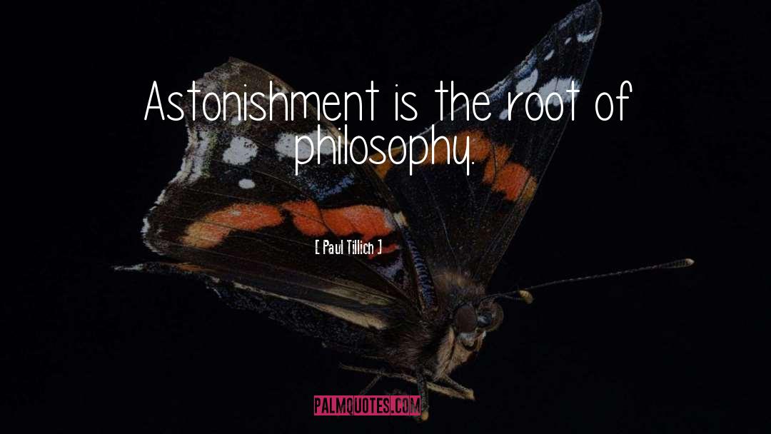 Astonishment quotes by Paul Tillich