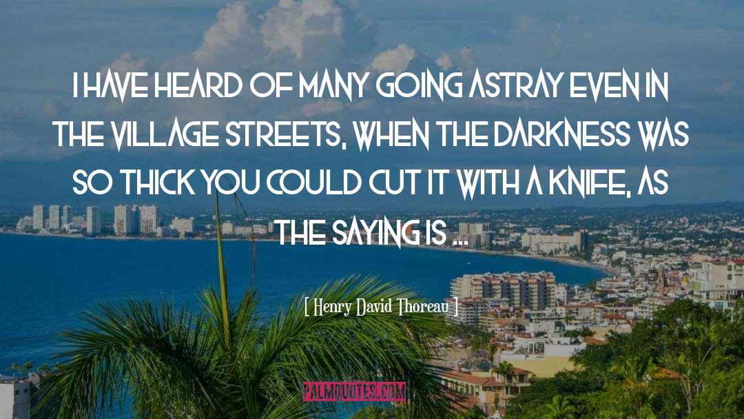 Astray quotes by Henry David Thoreau