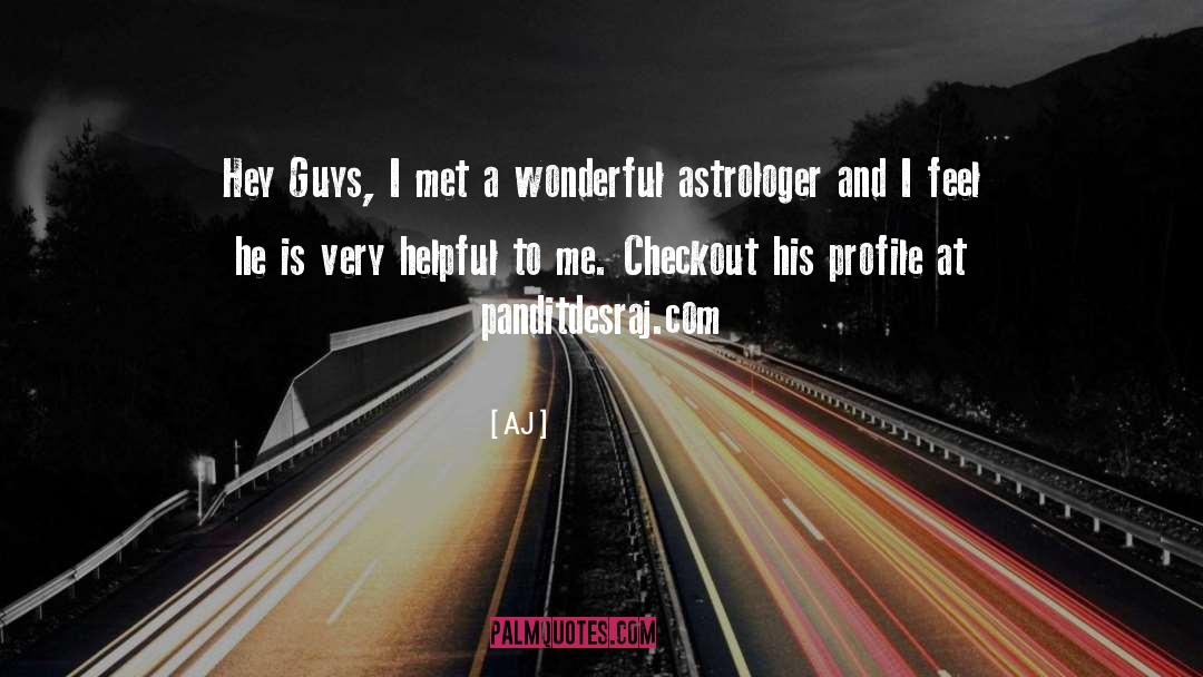 Astrologer quotes by AJ