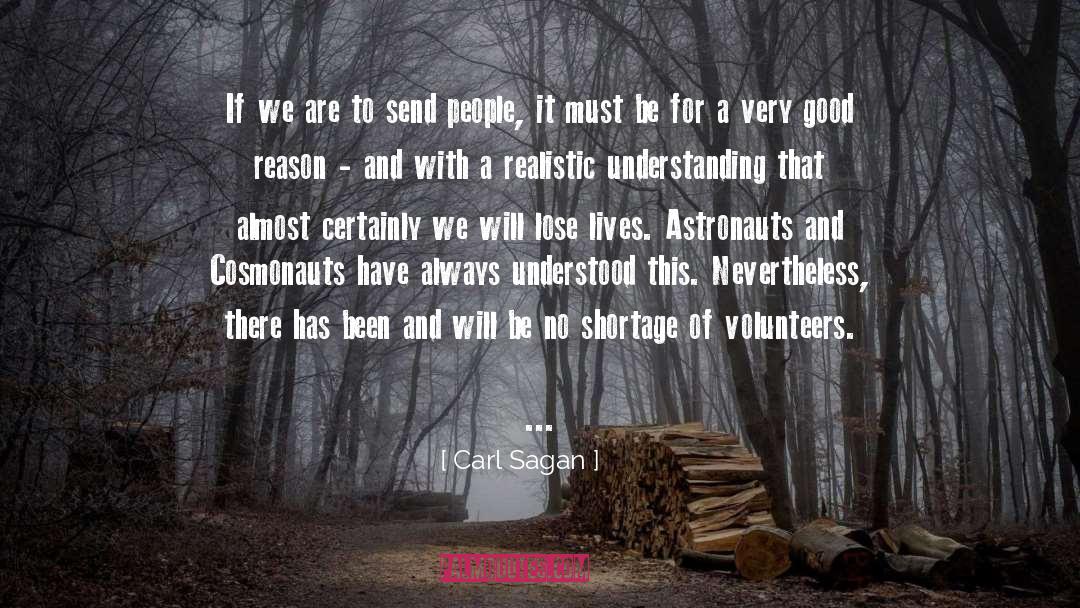 Astronauts quotes by Carl Sagan
