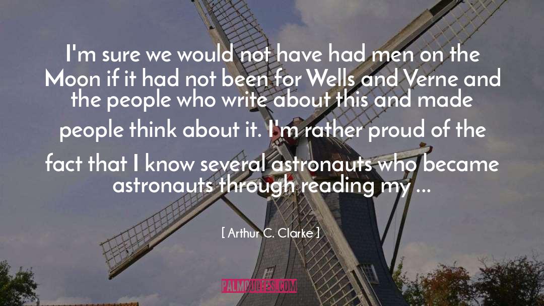 Astronauts quotes by Arthur C. Clarke