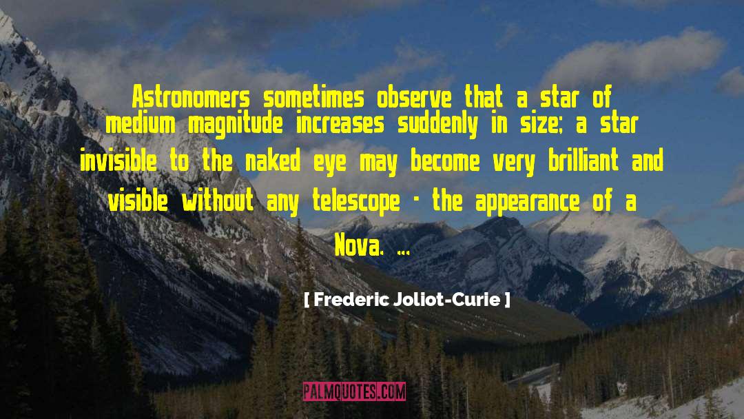 Astronomers quotes by Frederic Joliot-Curie