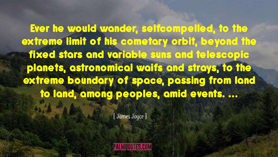 Astronomical quotes by James Joyce