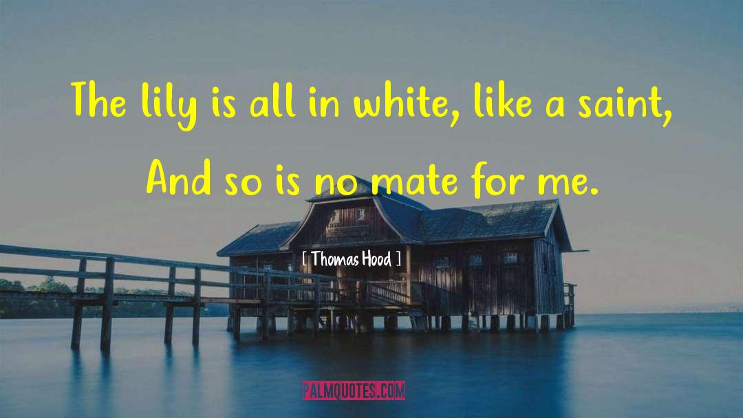 Asylum Lily White quotes by Thomas Hood