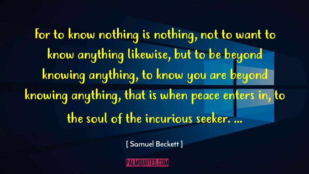 Asylum Seeker quotes by Samuel Beckett