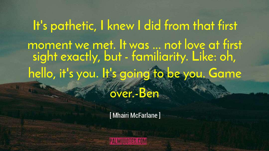 At First Sight quotes by Mhairi McFarlane