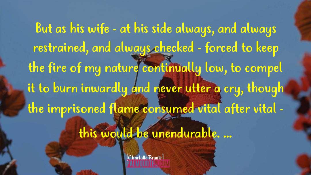 At His Side quotes by Charlotte Bronte