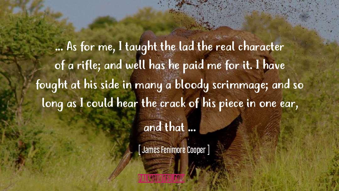 At His Side quotes by James Fenimore Cooper