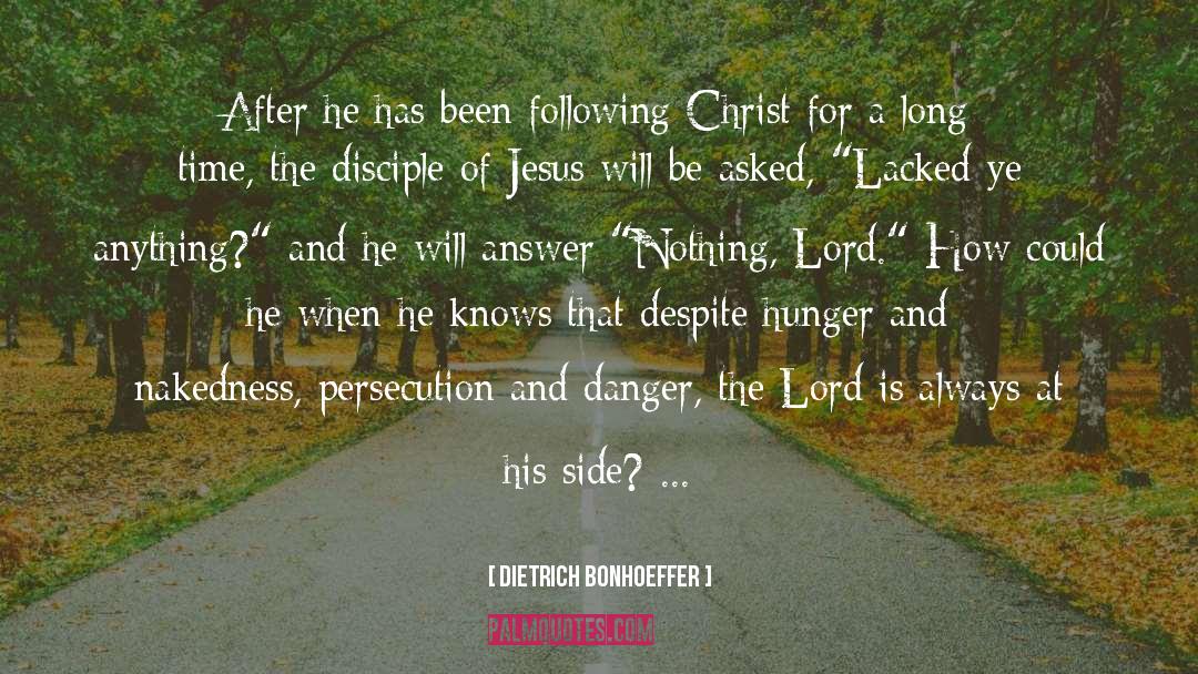 At His Side quotes by Dietrich Bonhoeffer