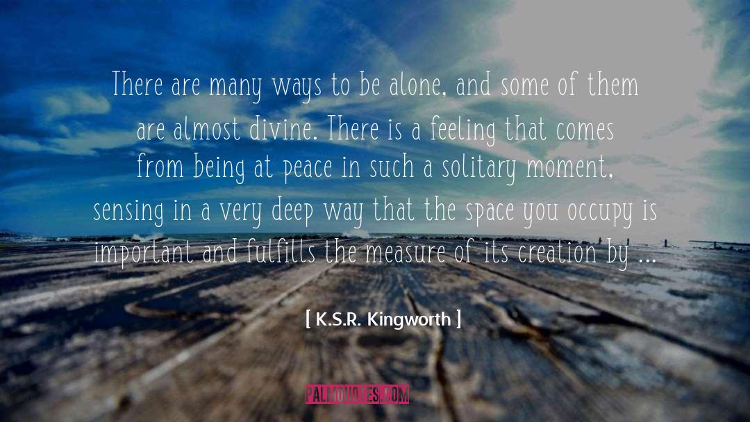 At Peace quotes by K.S.R. Kingworth