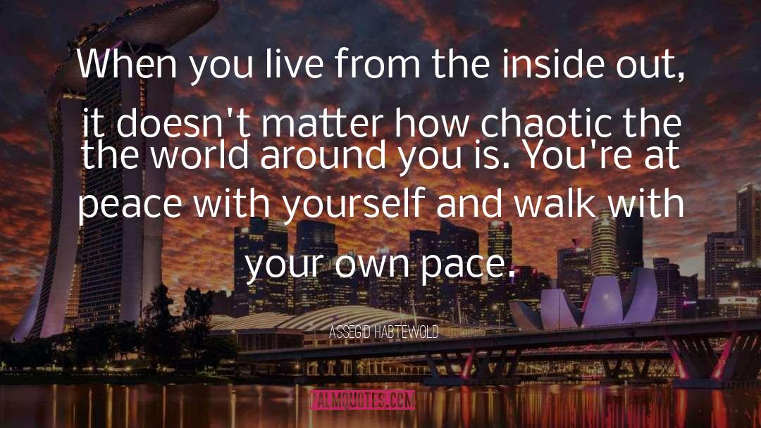 At Peace With Yourself quotes by Assegid Habtewold