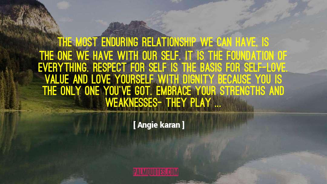 At Peace With Yourself quotes by Angie Karan