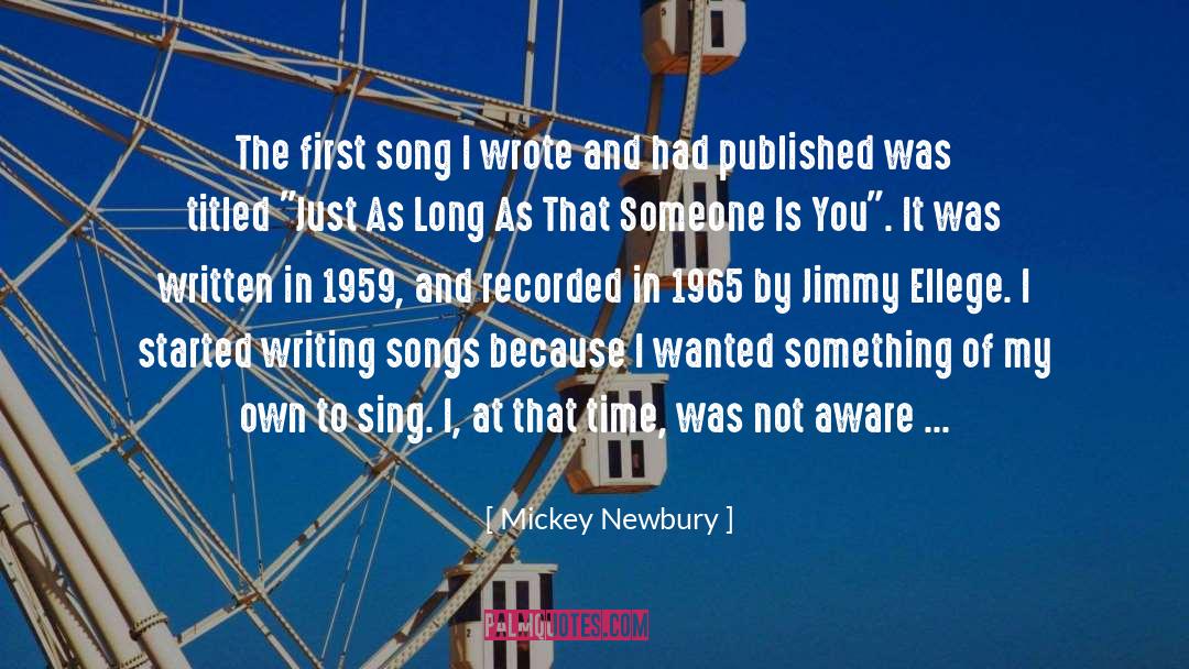 At That Time quotes by Mickey Newbury