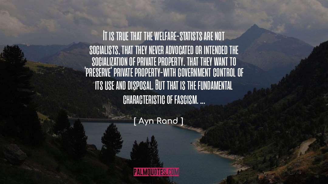 Atalaya Property quotes by Ayn Rand