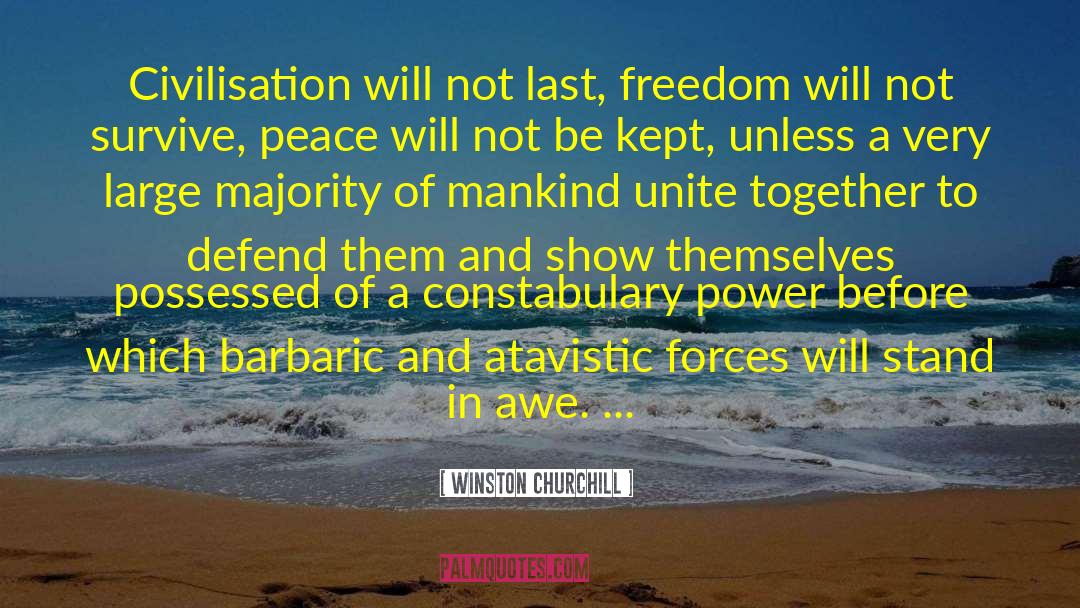 Atavistic quotes by Winston Churchill