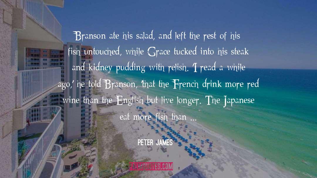 Ate quotes by Peter James