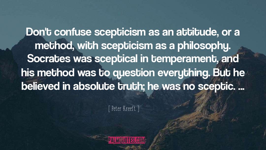 Atheism And Attitude quotes by Peter Kreeft