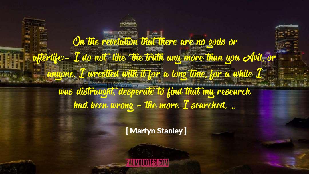 Atheist Argument quotes by Martyn Stanley