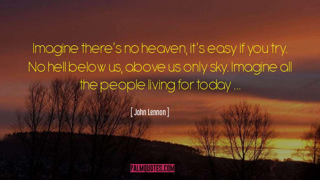 Atheist Epitaph quotes by John Lennon