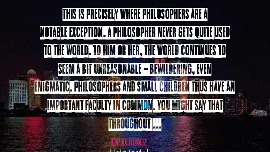 Atheist Philosophers quotes by Jostein Gaarder