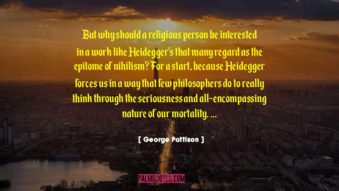 Atheist Philosophers quotes by George Pattison