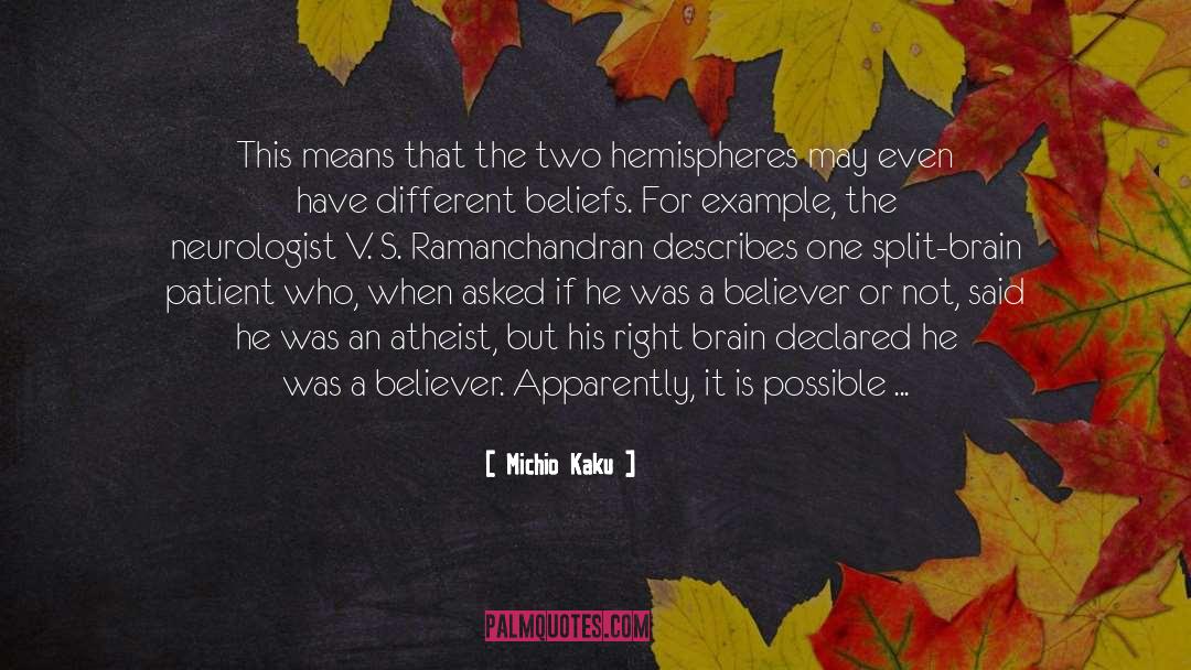 Atheist quotes by Michio Kaku