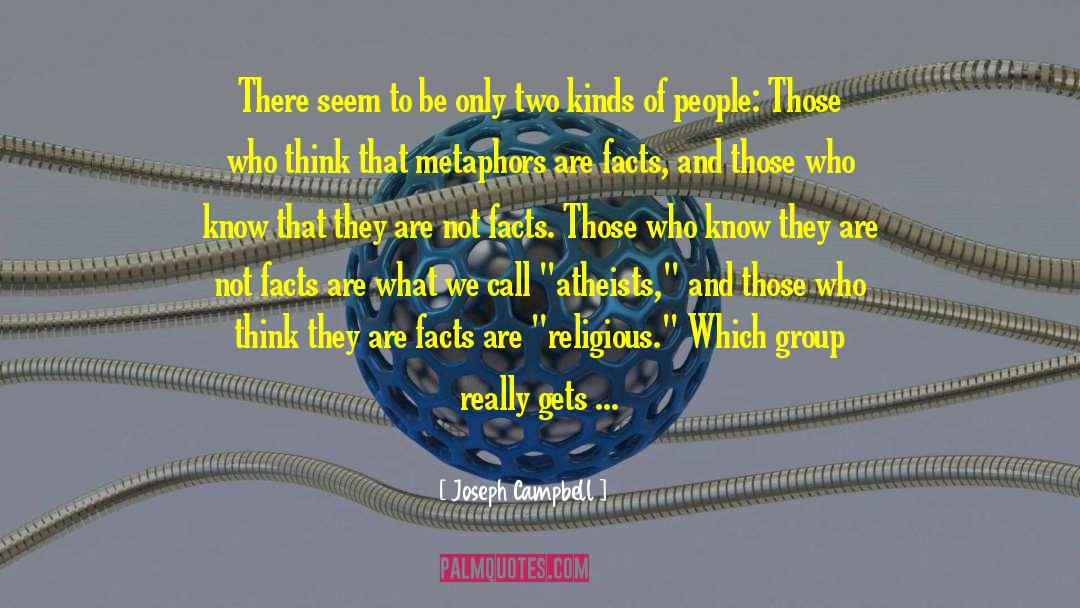 Atheists quotes by Joseph Campbell