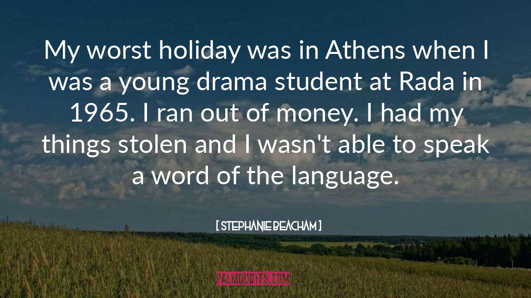 Athens quotes by Stephanie Beacham