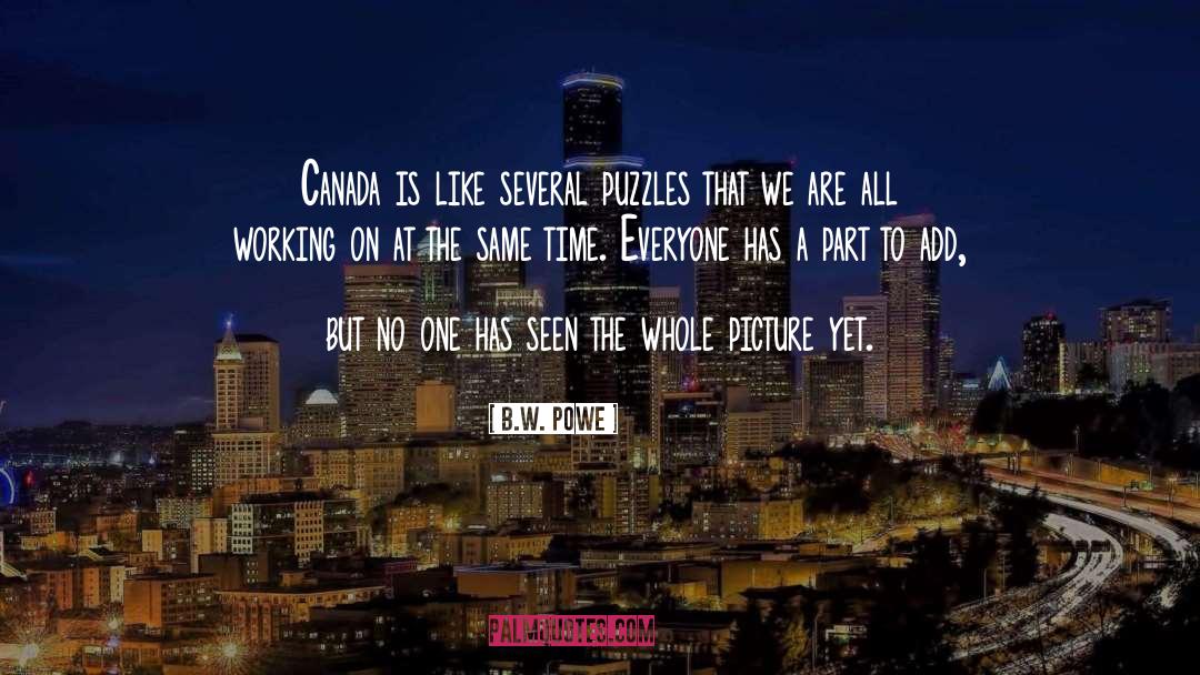 Atherley Canada quotes by B.W. Powe