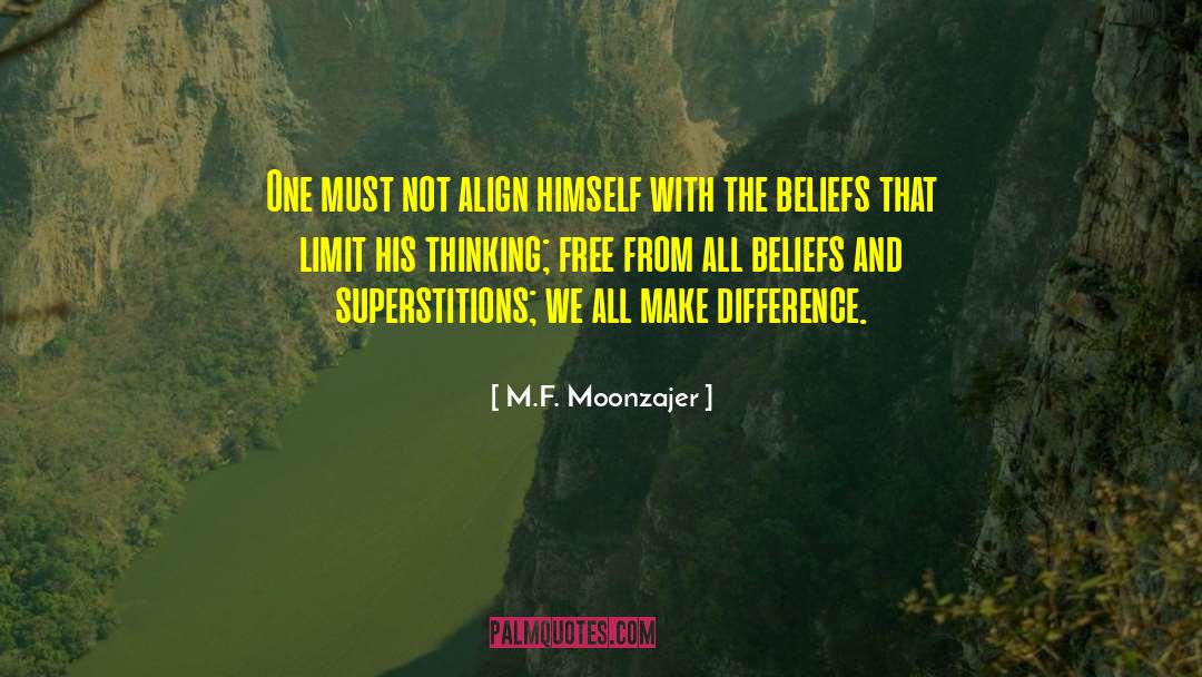 Athiesm quotes by M.F. Moonzajer