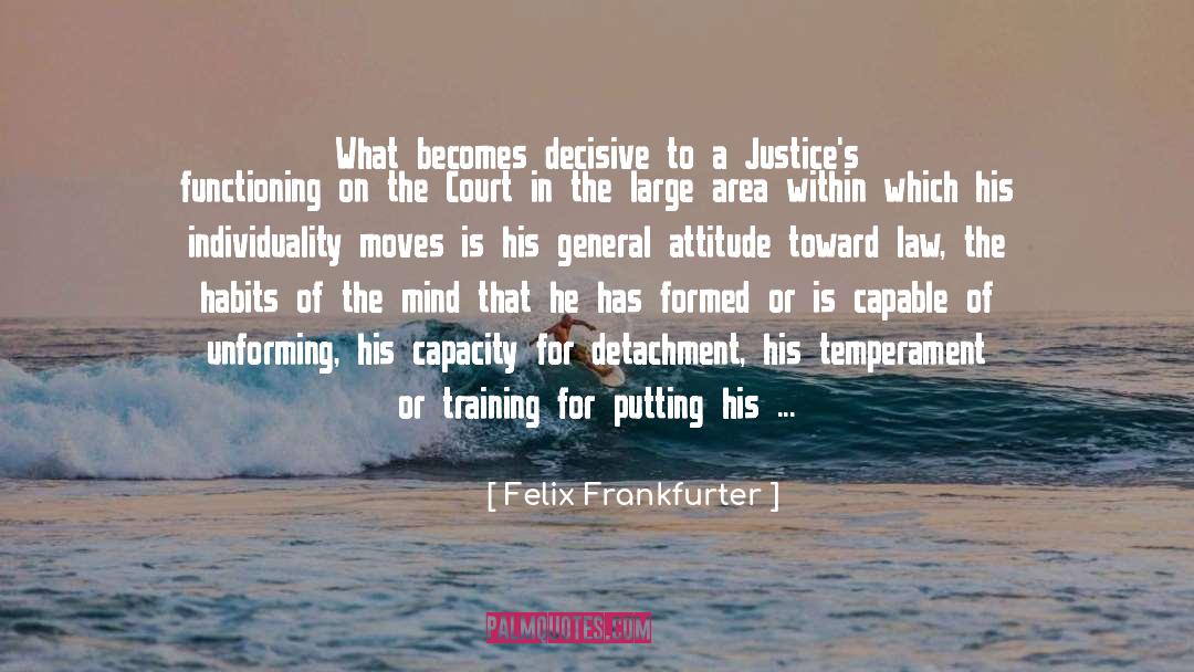 Athletes And Attitude quotes by Felix Frankfurter