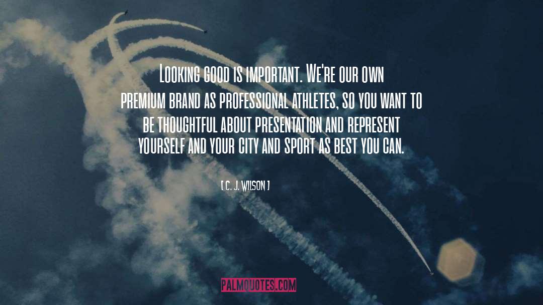 Athletes Loving Their Sport quotes by C. J. Wilson