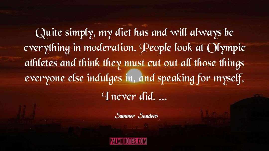 Athletes Loving Their Sport quotes by Summer Sanders