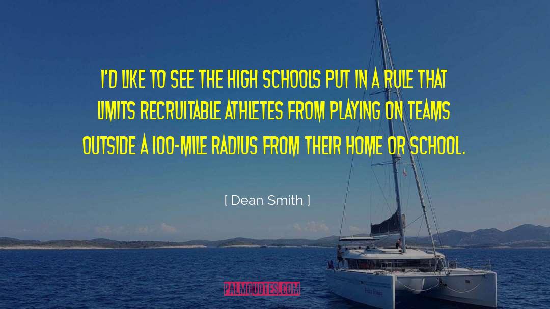 Athletes quotes by Dean Smith