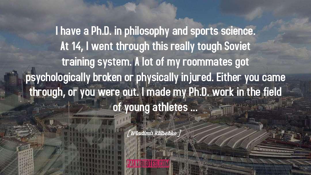 Athletes quotes by Wladimir Klitschko