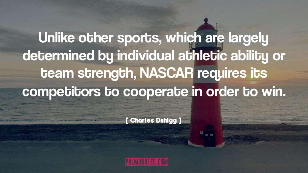 Athletic quotes by Charles Duhigg