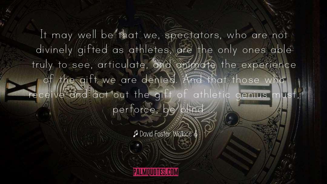 Athletic Scholarships quotes by David Foster Wallace