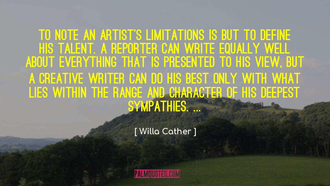 Athwart Define quotes by Willa Cather